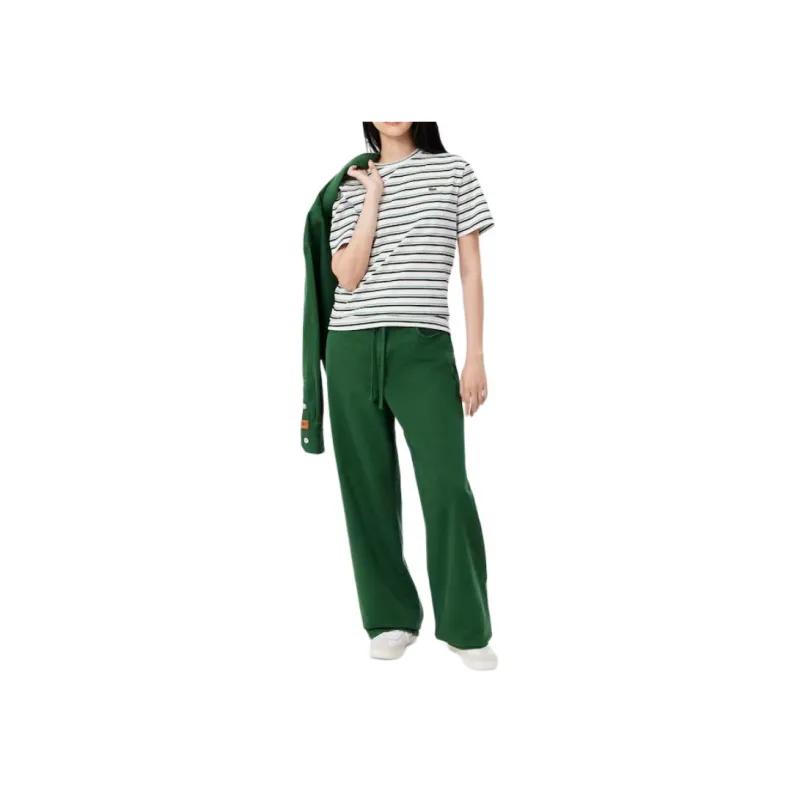 LACOSTE T Shirts Women's Green-1