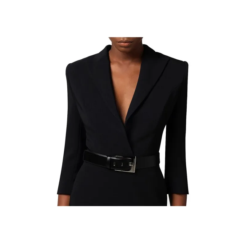 Elisabetta Franchi Cut Out Coat Dress-5