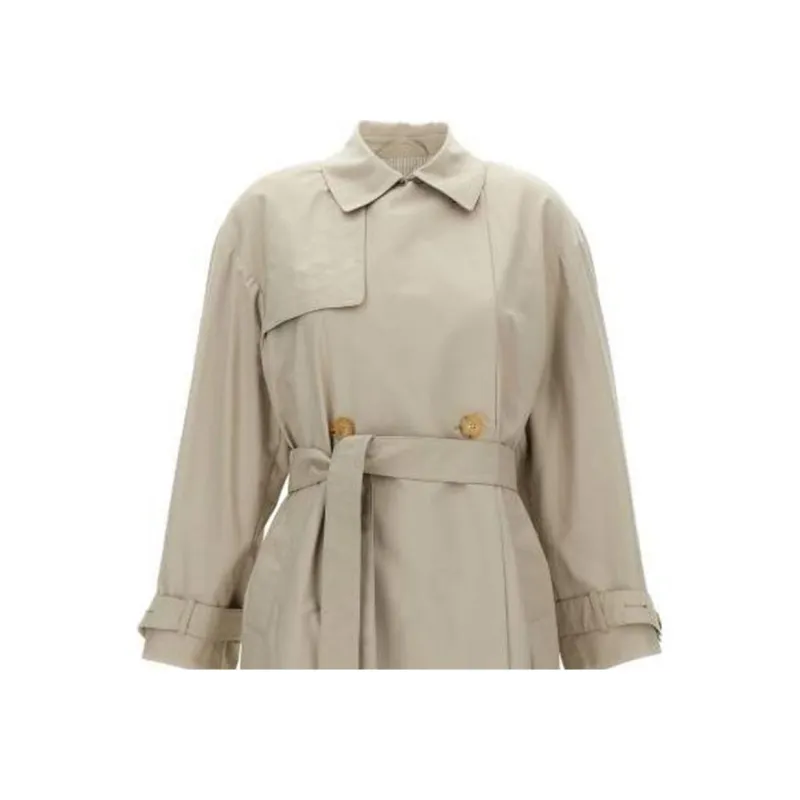 MaxMara Strench Double Breasted Belted Coat-2