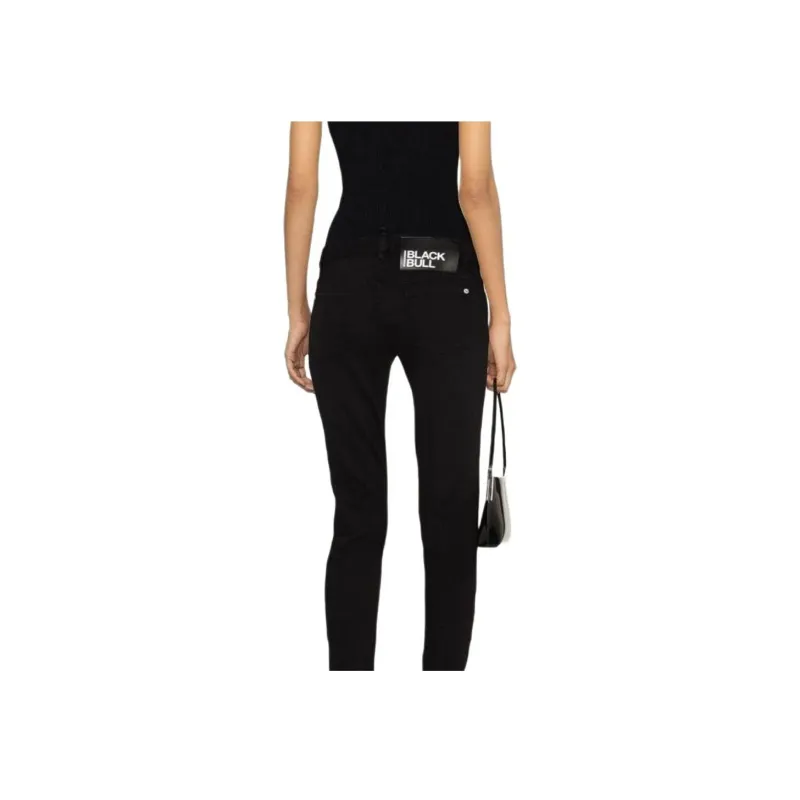 DSQUARED 2 Logo Patch Straight Leg Jennifer Jeans-4