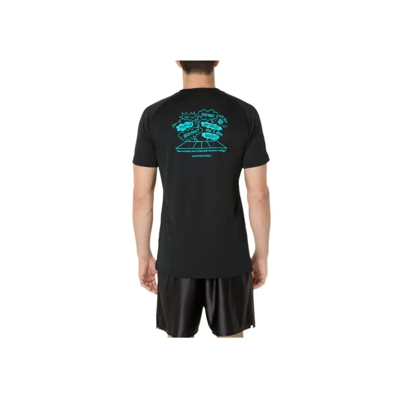 Asics T Shirts Unisex Black-1