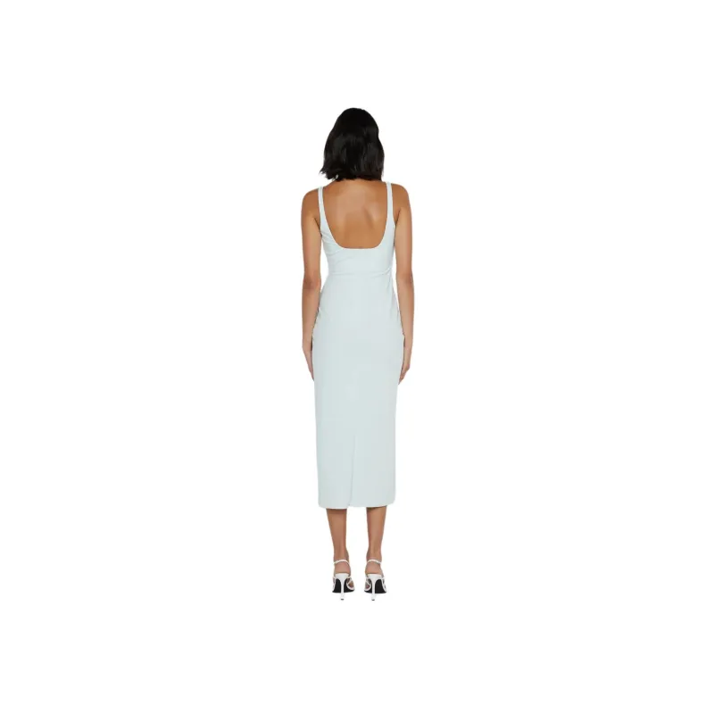 BEC+BRIDGE AVELINE TUCK MIDI DRESS Slip Dress Women's OCEAN MIST/Sea Mist-1