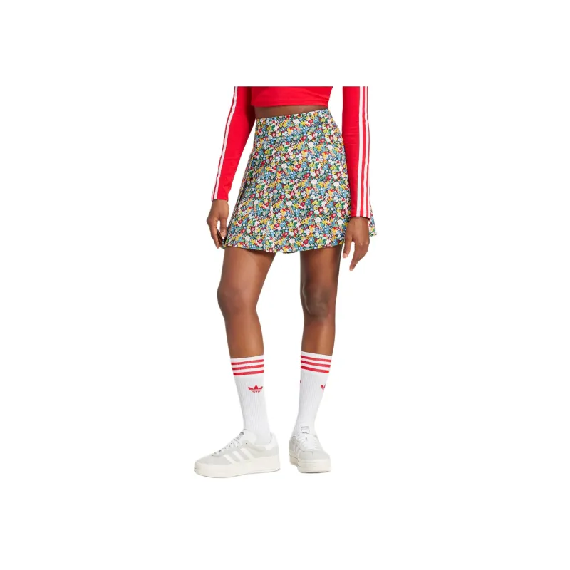 Adidas X Liberty London Pleated Mini Skirt-2