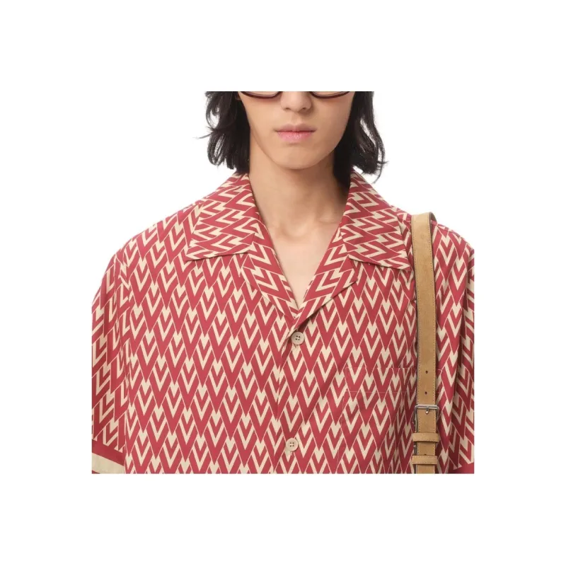 Valentino Shirts Men Red-5
