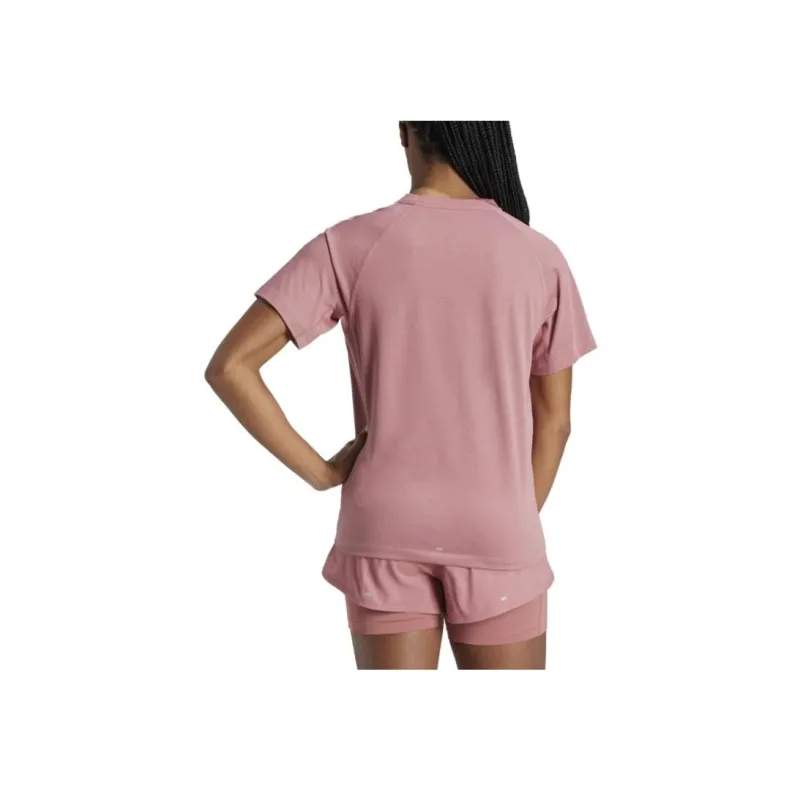 Adidas Clothing T Shirts Women's Pink-1