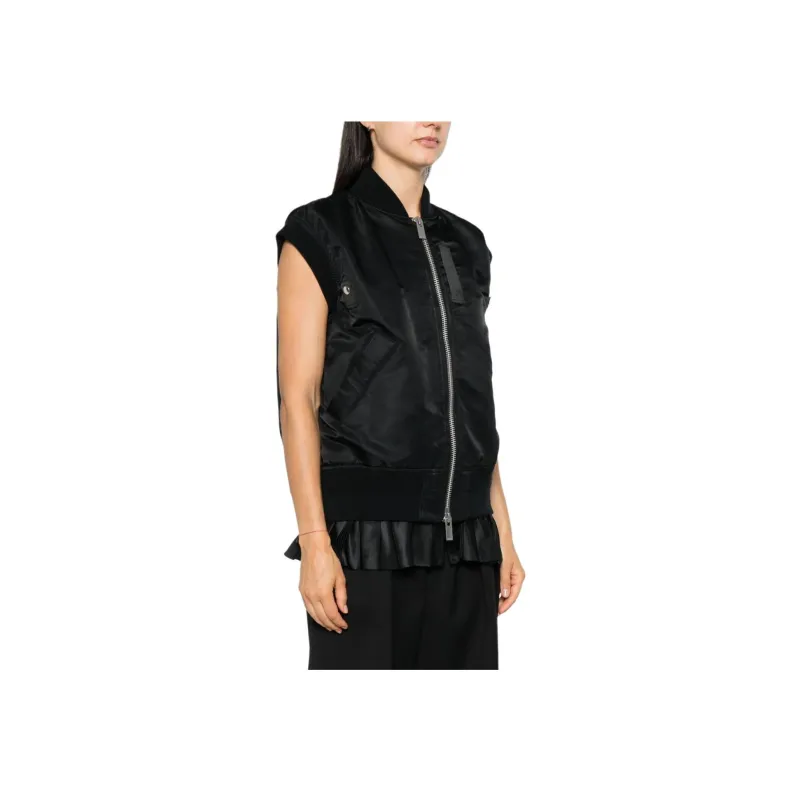 Sacai Zip Up Twill Blouson Jacket-3