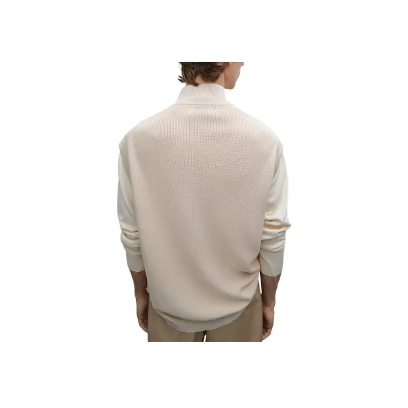 Massimo Dutti Vests Men White-3