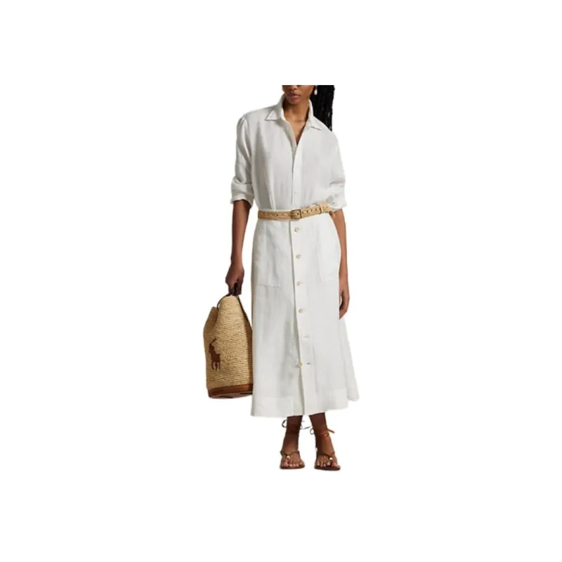 Polo Ralph Lauren Button front Midi Skirt-1