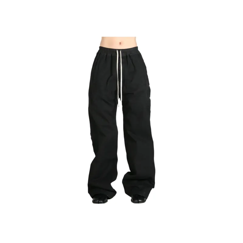 Rick Owens DRKSHDW Cotton Canvas Pusher Pants Black-1