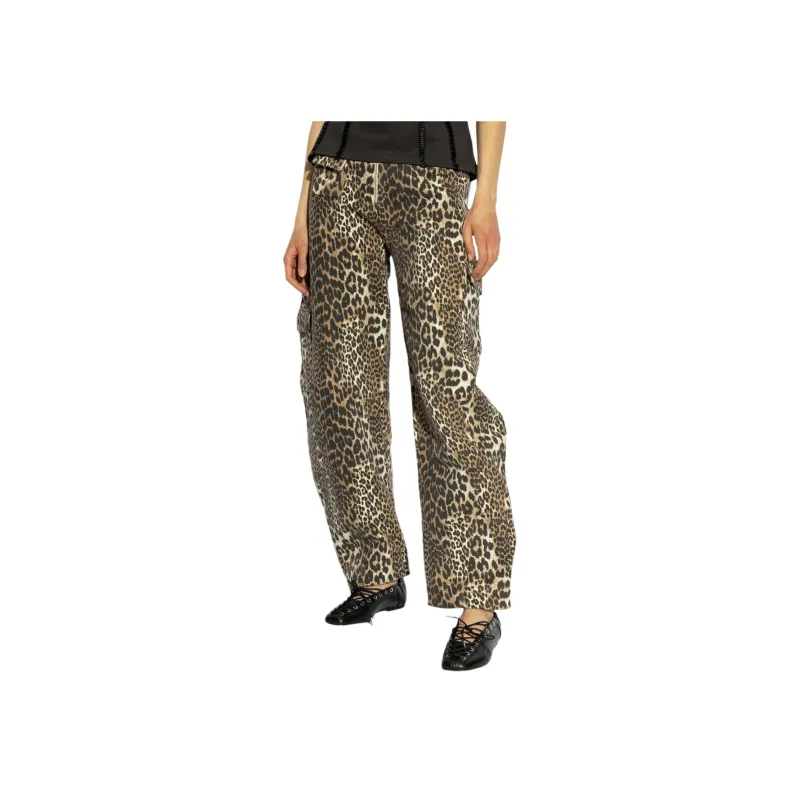 GANNI Leopard print Trousers-3