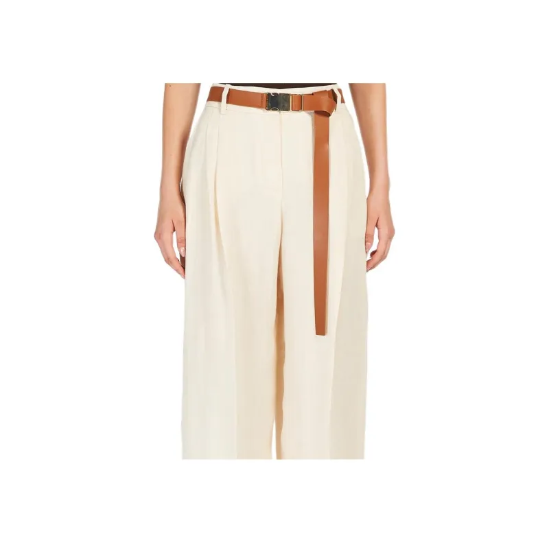 MaxMara Studio Casual Pants Women's Beige-4