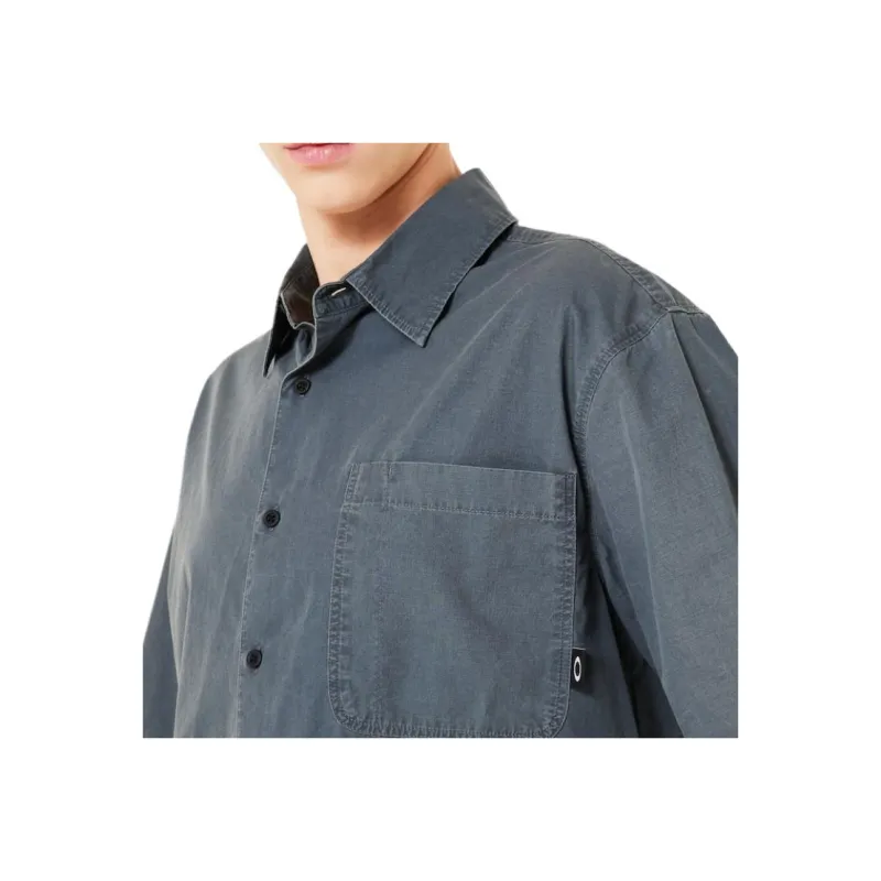 Oakley Poplin Shirt Men's Dark Gray-4