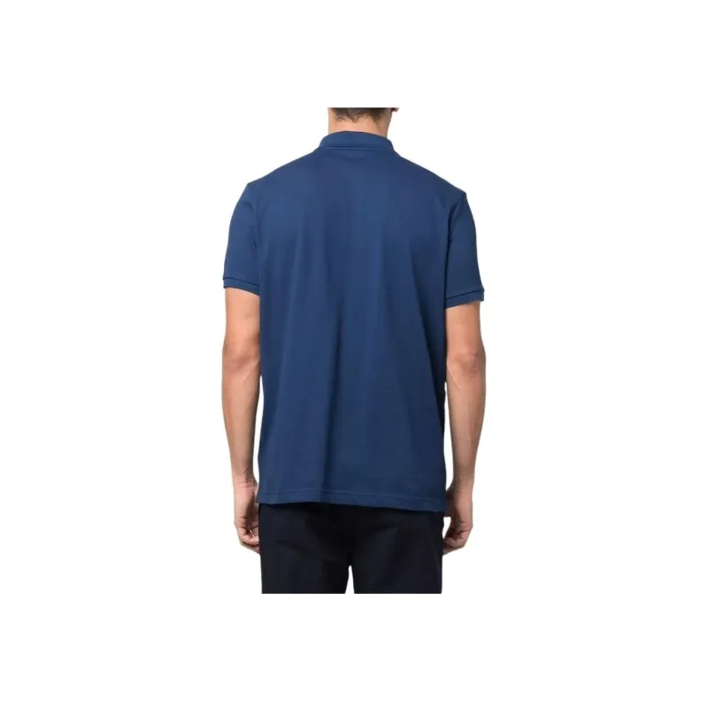 Moncler Polo Shirt Men's Marine Blue-1