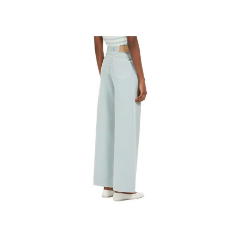 WEEKEND MaxMara Medina Logo Patch Wide Leg Trousers-2
