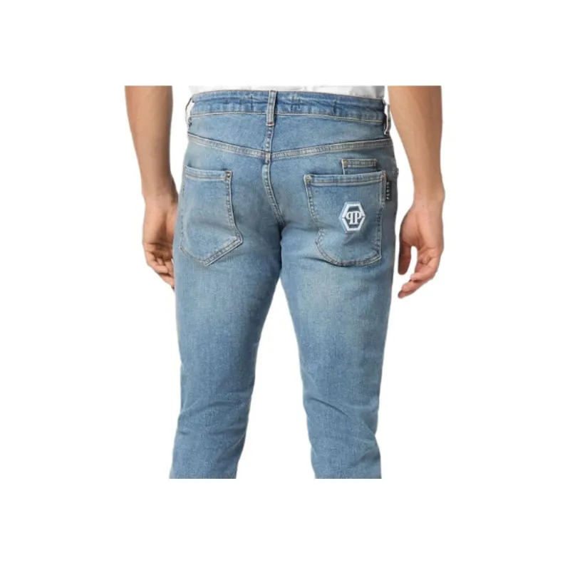 PHILIPP PLEIN Hexagon appliqué Jeans-5