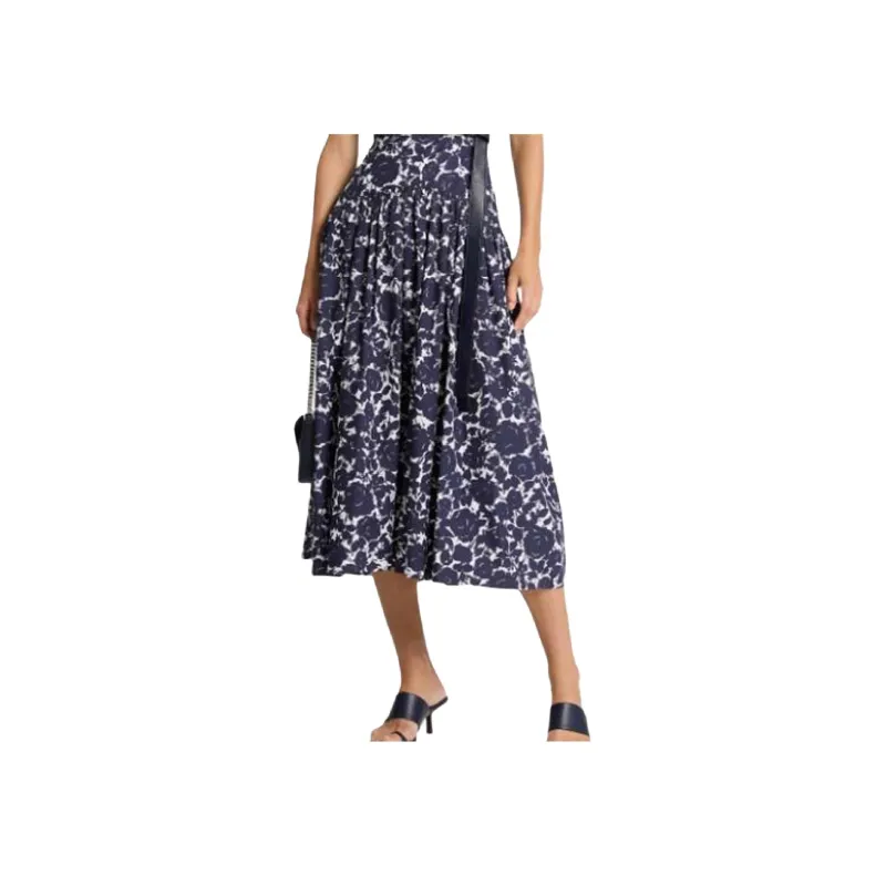 MICHAEL KORS Floral Cotton Poplin Drop-Waist Shirtdress-3