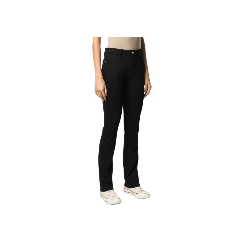 FRAME Sylvie Slender High rise Straight Jeans-2