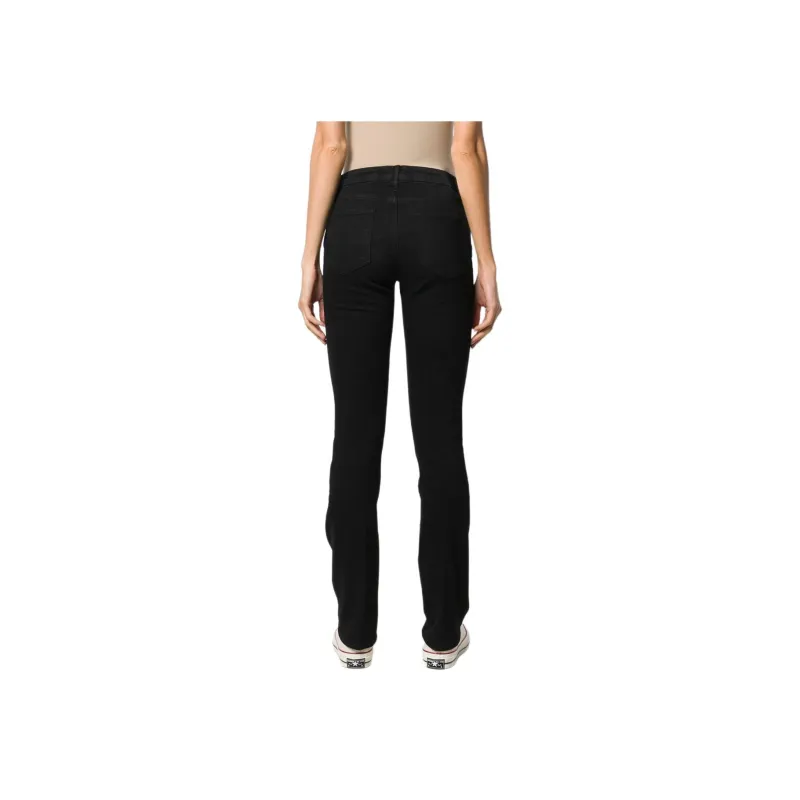 FRAME Sylvie Slender High rise Straight Jeans-3