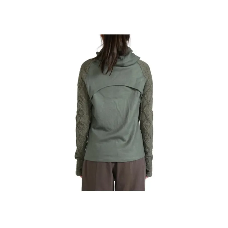 HYEIN SEO Techwool Hoodie With Gloves 'Khaki'-4