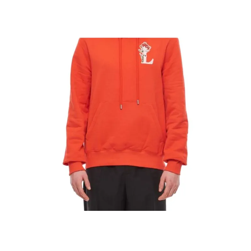 Lanvin SS23 BOTANICA Sweatshirt Unisex Furong Red-4