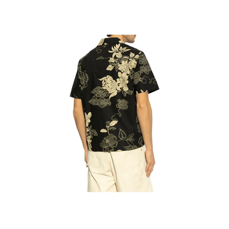 Moncler Floral Printed Straight Hem Shirt-4