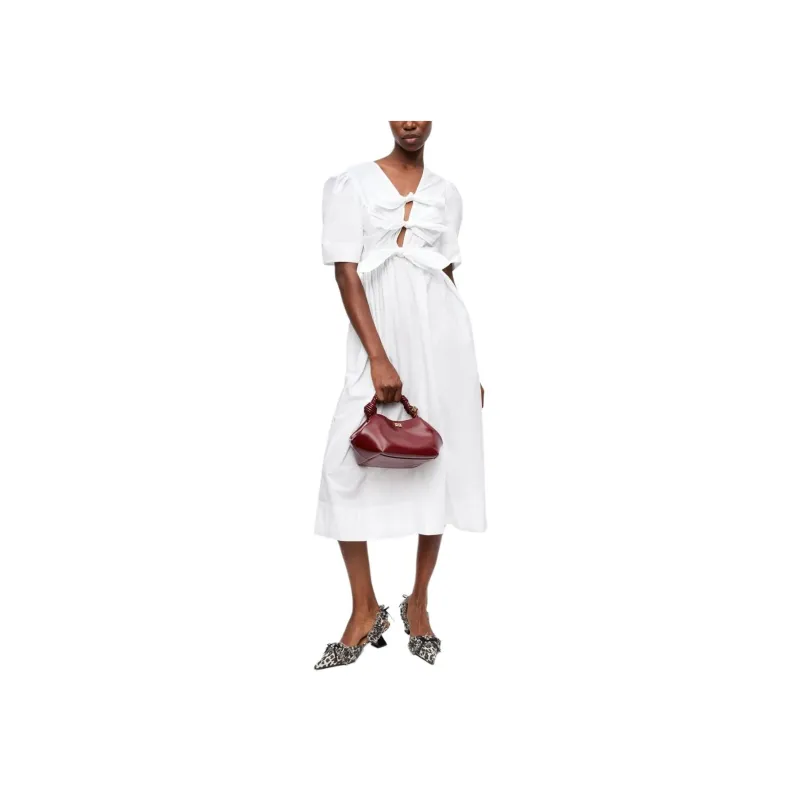 GANNI Bow detailing Dress-2
