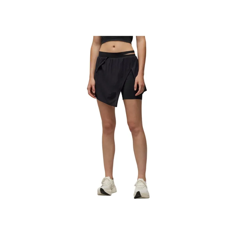 Y 3 Logo printed Mesh Skort-3