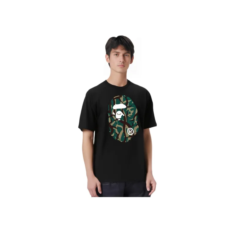 A BATHING APE ® Camo Big Head T shirt-4