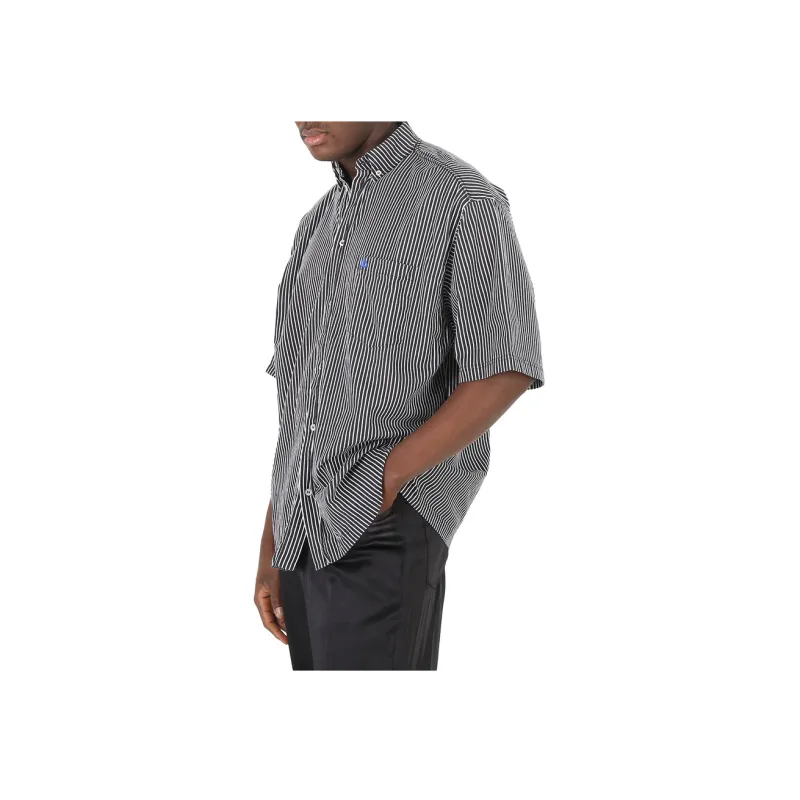 Balenciaga Shirt Regular Fit Men's Black-4