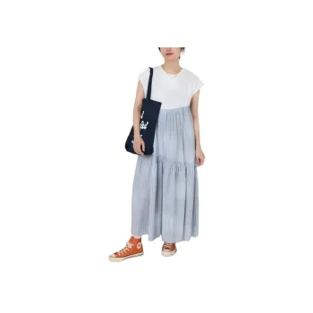 FREAK'S STORE Short Sleeved Dress Women's Sax Blue