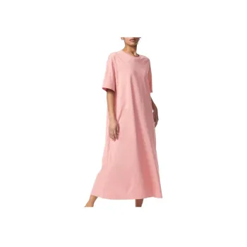 UNIQLO AIRism Mesh Series Short Sleeved Dress Women's Light Orange