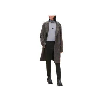 HERMES Coats Men Dark Brown