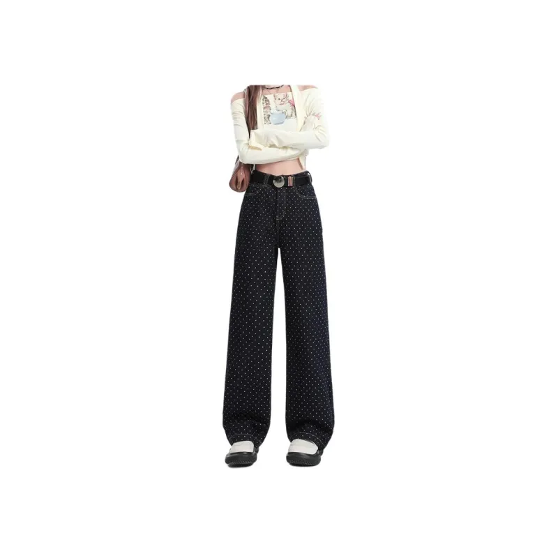 Concubine Zhu Jeans Women's Polka Dot Denim-7