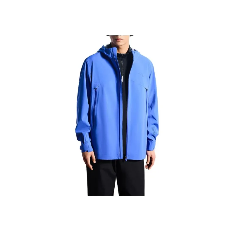 Anta Variety Training Collection Water Resistant Windproof Breathable Windbreaker Jacket Men's Eye Catching Blue-2