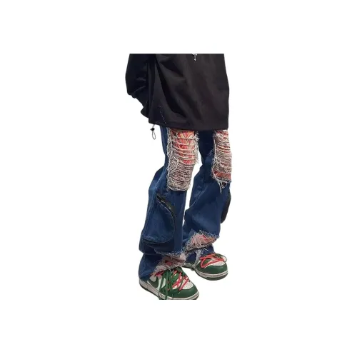 MGXEK 블루 남녀공용 청바지