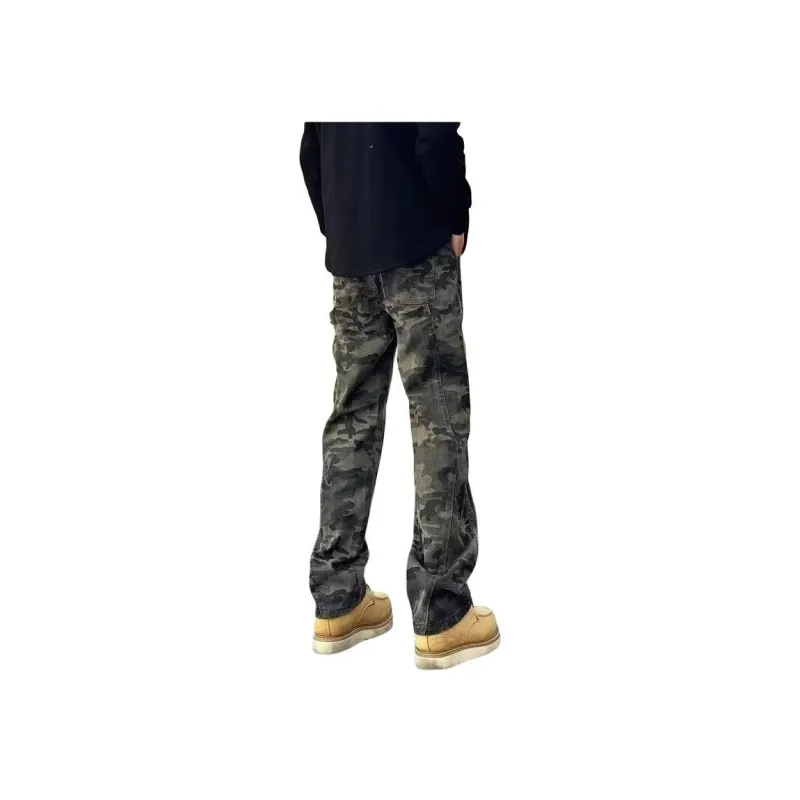 KVIV Jeans Men's Army Green Camouflage-3