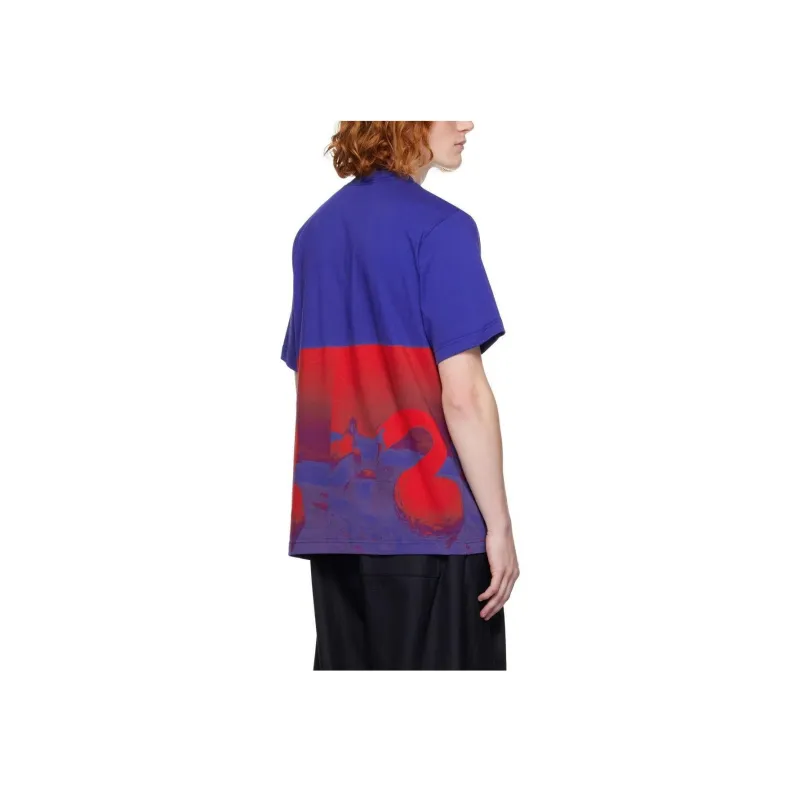 Burberry Swan Printed Two Toned T Shirt-2
