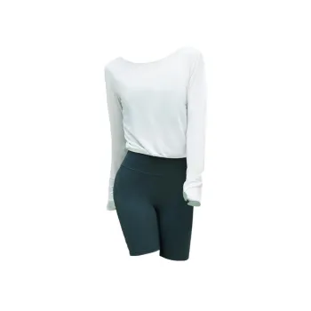 Meesu Fitness Set Women's Mint Green+Deep Cobalt Blue Two Piece Set[without Pads]