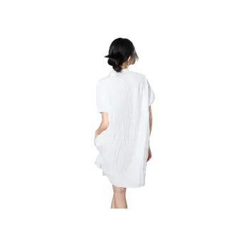 SMEN Short Sleeved Dresses Women's White