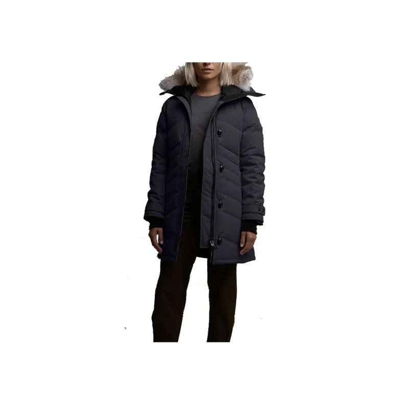 Canada Goose Lorette Series Down Jackets Women's Dark Blue-1