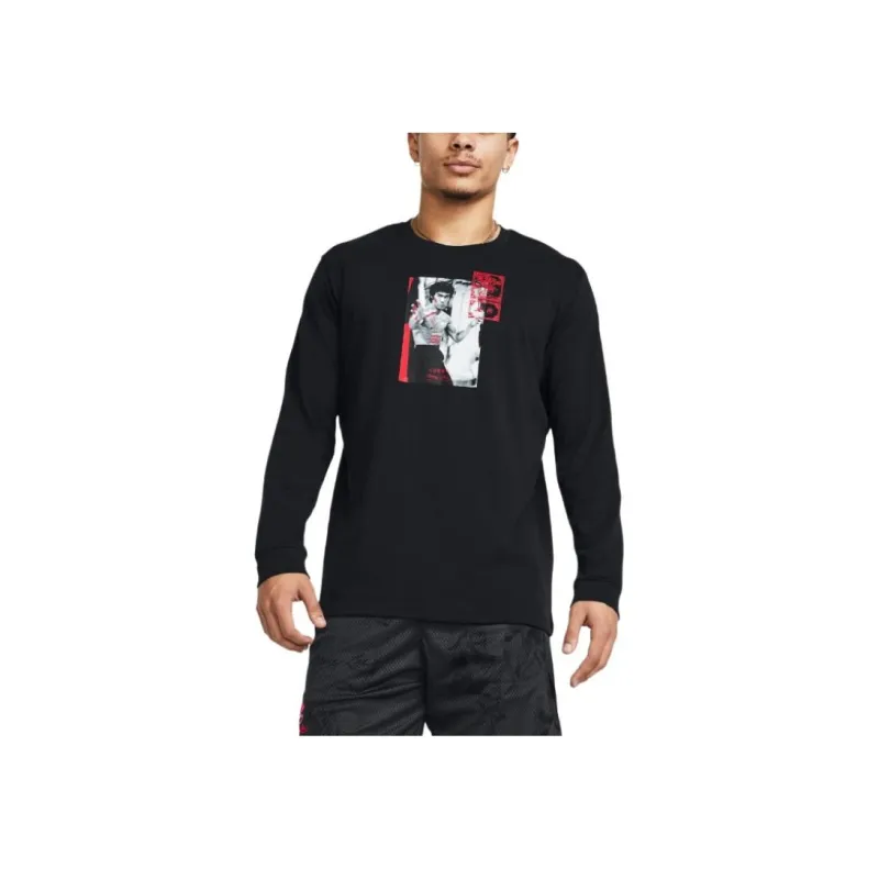 Under Armour x LIXIAOLONG LIANMINGKUAN UA Spring Collection Bruce Lee Collaboration Sweatshirt Men's Black-4