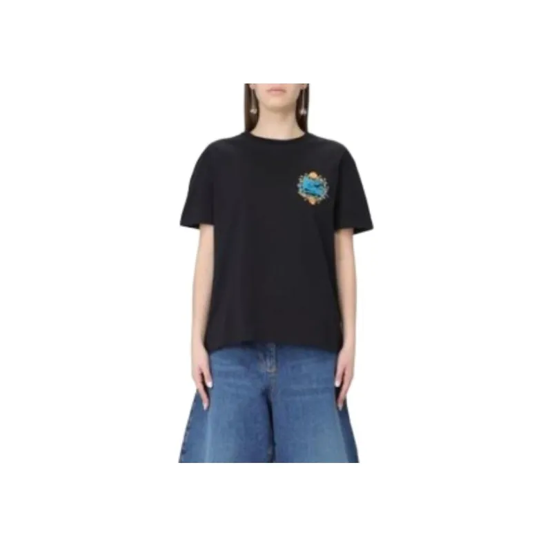 ETRO Pegaso Embroidered Crewneck T-Shirt-2