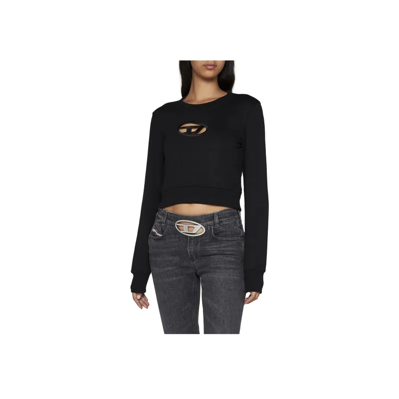 DIESEL F Slimmy Od Sweatshirt 'Black'-3