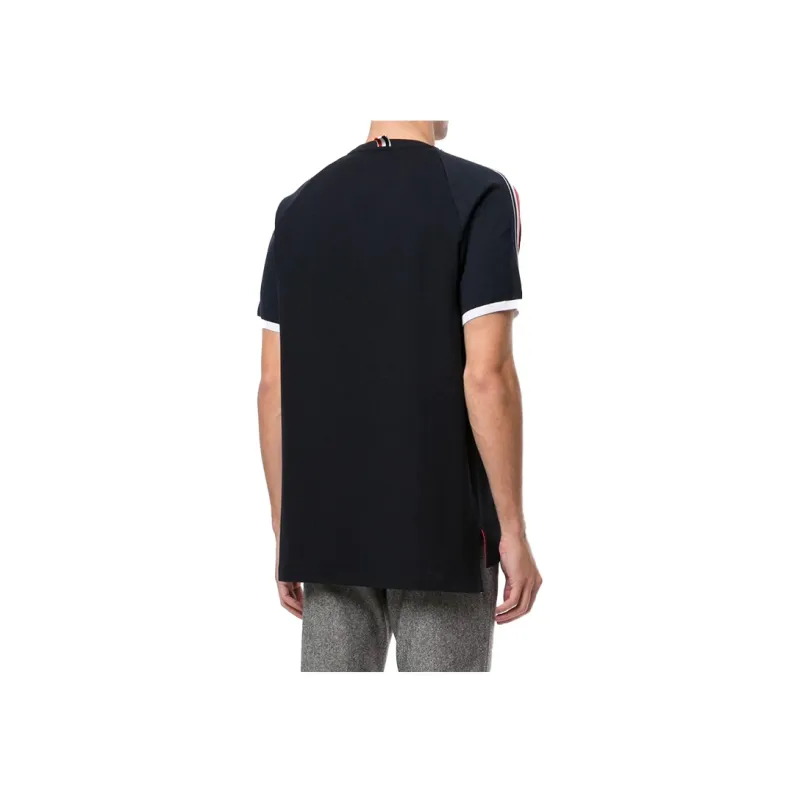 THOM BROWNE Classic Pique Short Raglan Sleeve T-shirt-2