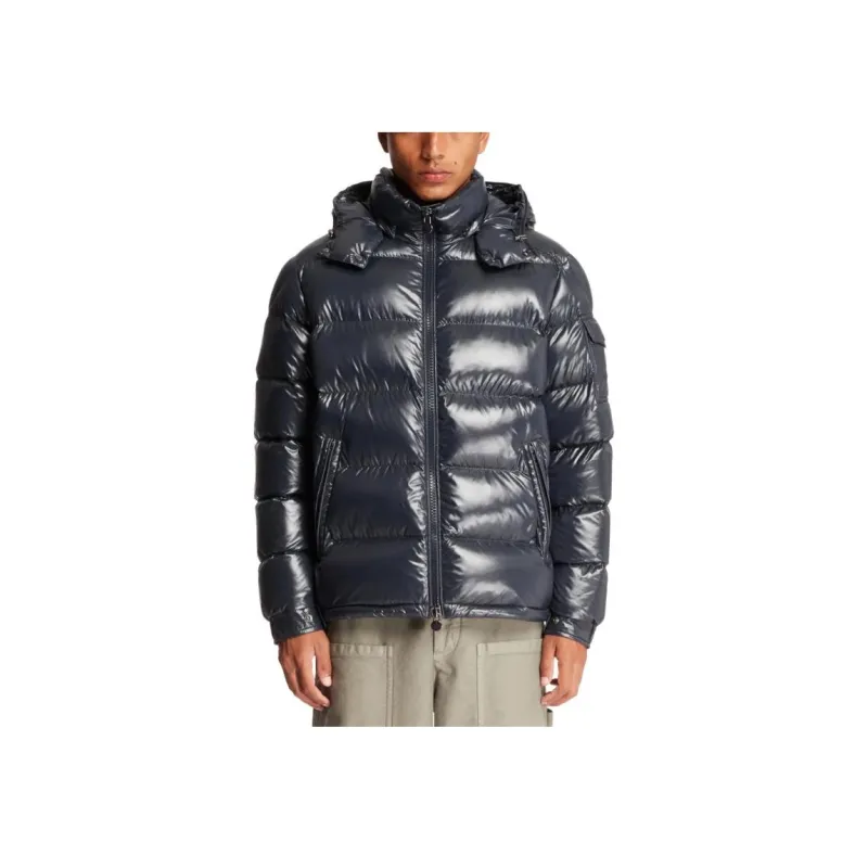 Moncler Maya Hooded Puffer Shiny Jacket-5