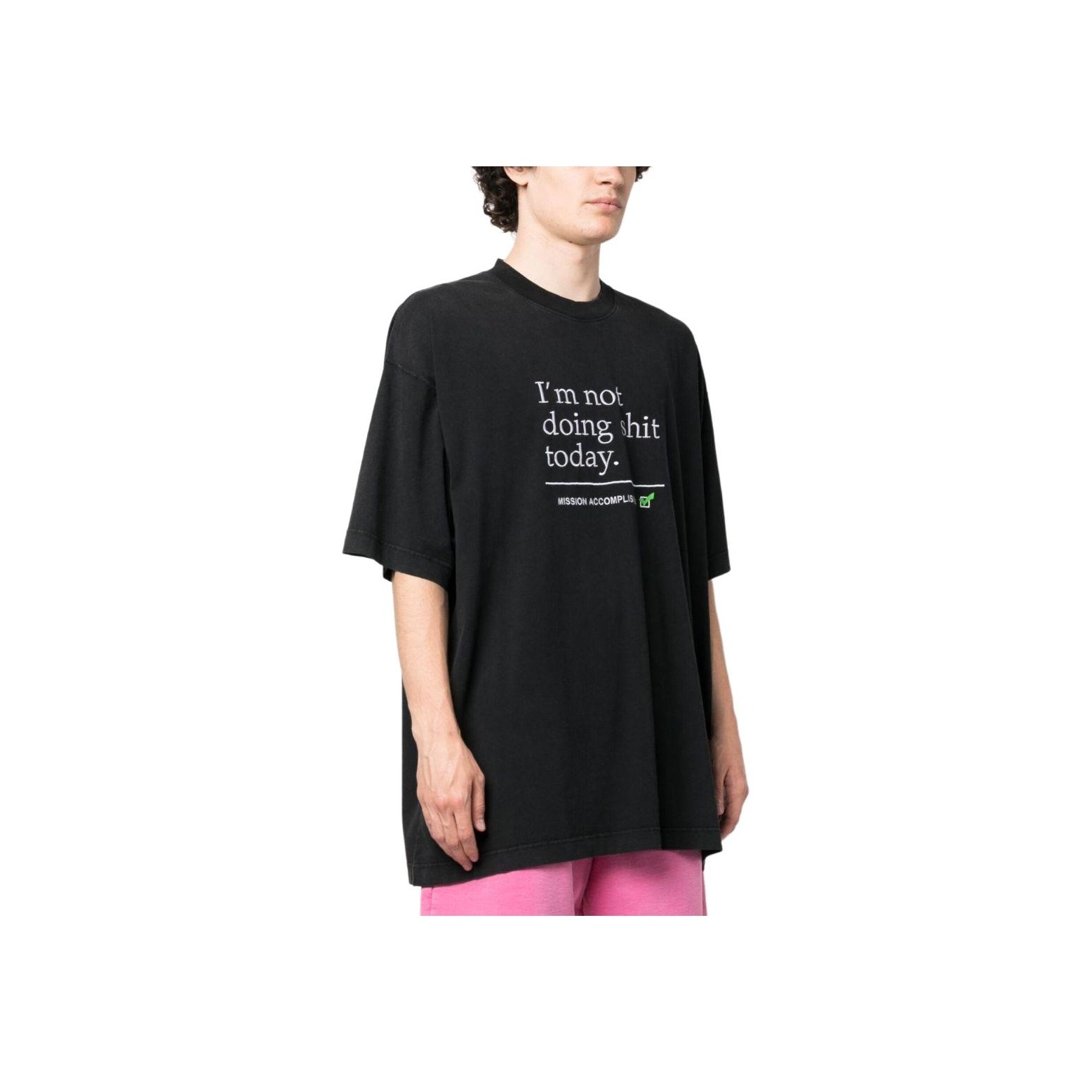 Vetements Not Doing Shit Today T-Shirt - POIZON