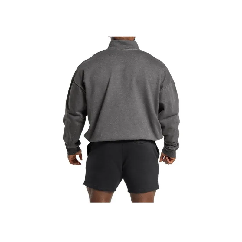 GYMSHARK PREMIUM LEGACY 1/4 ZIP Sweatshirt Men's Black's-1
