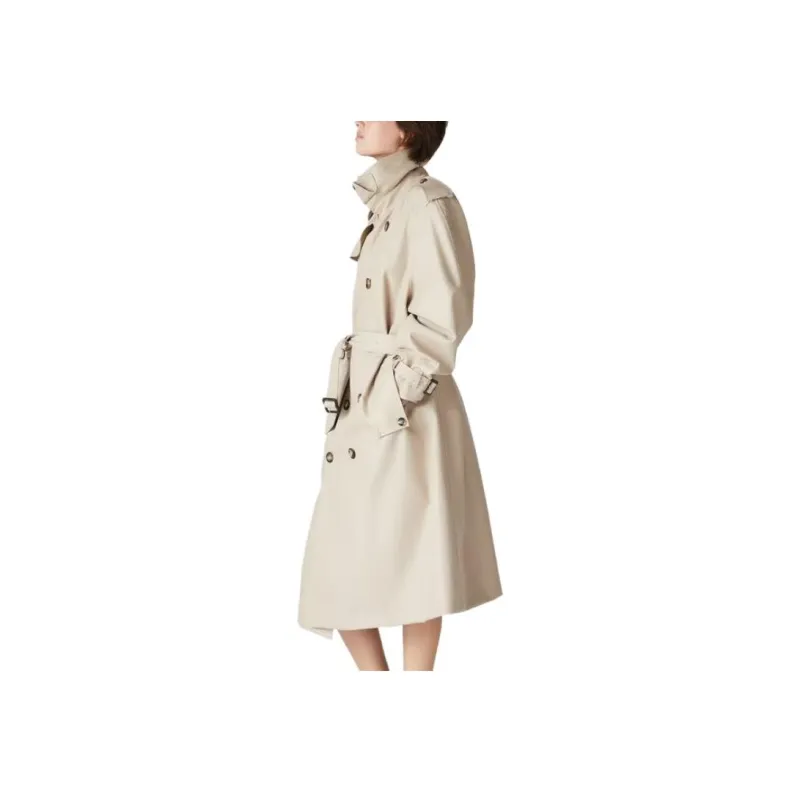 Loro Piana Dewey Coat Trench Coat Women's Ecru-4