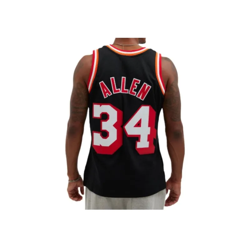 Mitchell Ness Hardwood Classics Authentic 'NBA Miami Heat 2013 14 Ray Allen' Jersey-4