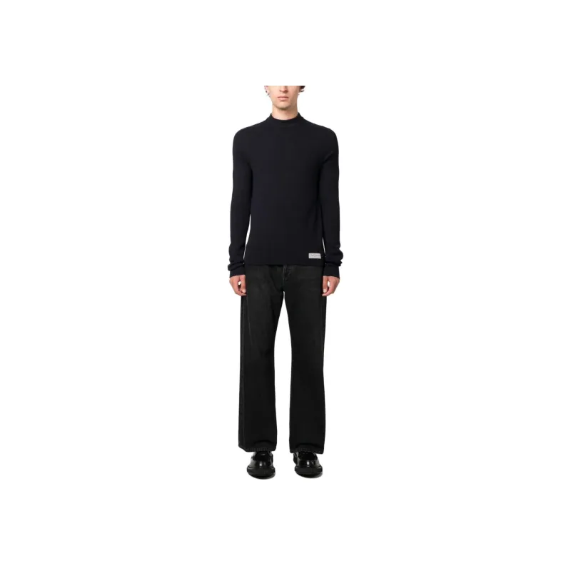 BALMAIN Logo Patch Knitted Jumper-1